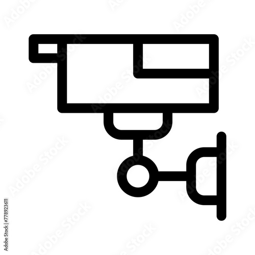 security camera icon or logo isolated sign symbol vector illustration - high quality black style vector icons