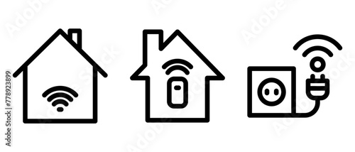 smart home icon or logo isolated sign symbol vector illustration - high quality black style vector icons