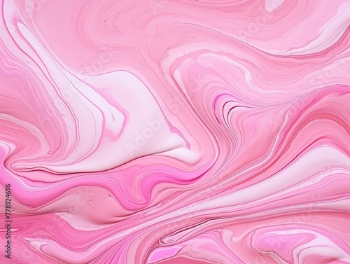 Pink fluid art marbling paint textured background with copy space blank texture design 