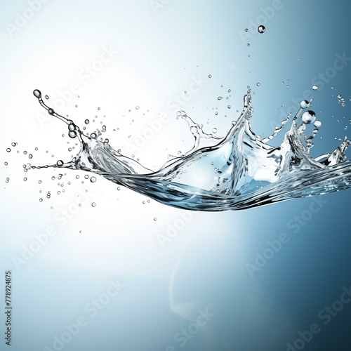 Water splash on blue background, transparent, splash, wave, smooth