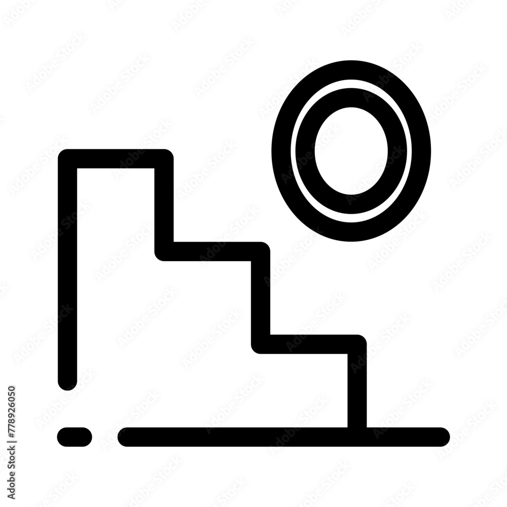 staircase icon or logo isolated sign symbol vector illustration - high quality black style vector icons staircase icon or logo isolated sign symbol vector illustration - high quality black style vector icons