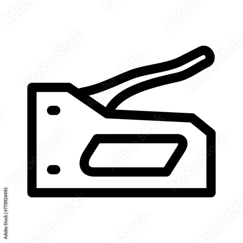 staple gun icon or logo isolated sign symbol vector illustration - high quality black style vector icons