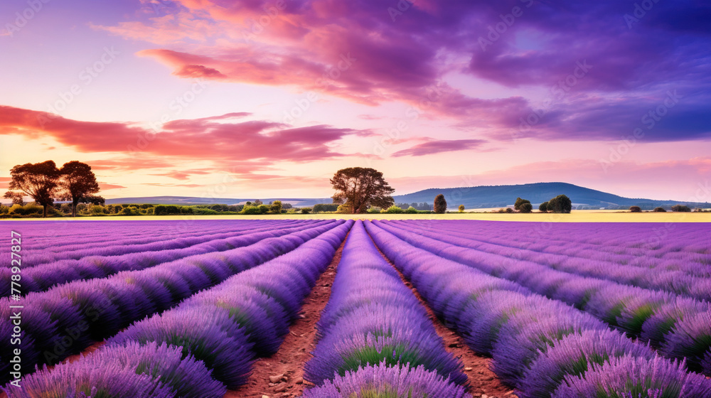 lavender field region. lavender field region.
