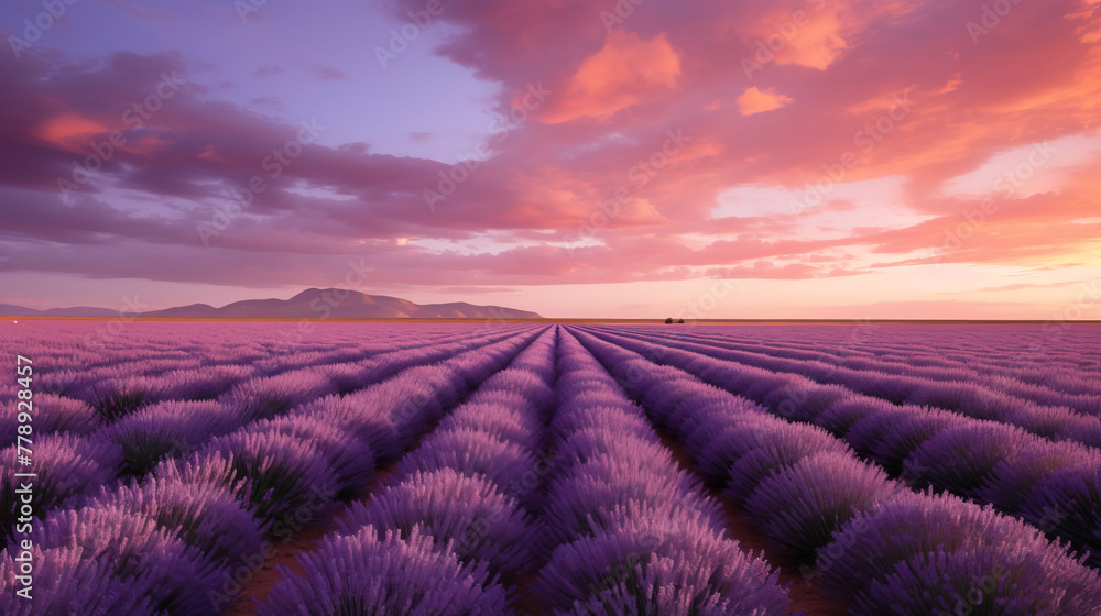 Obraz premium lavender field region.