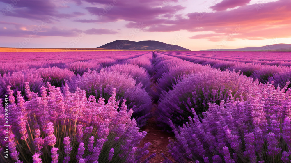 Fototapeta premium lavender field region.