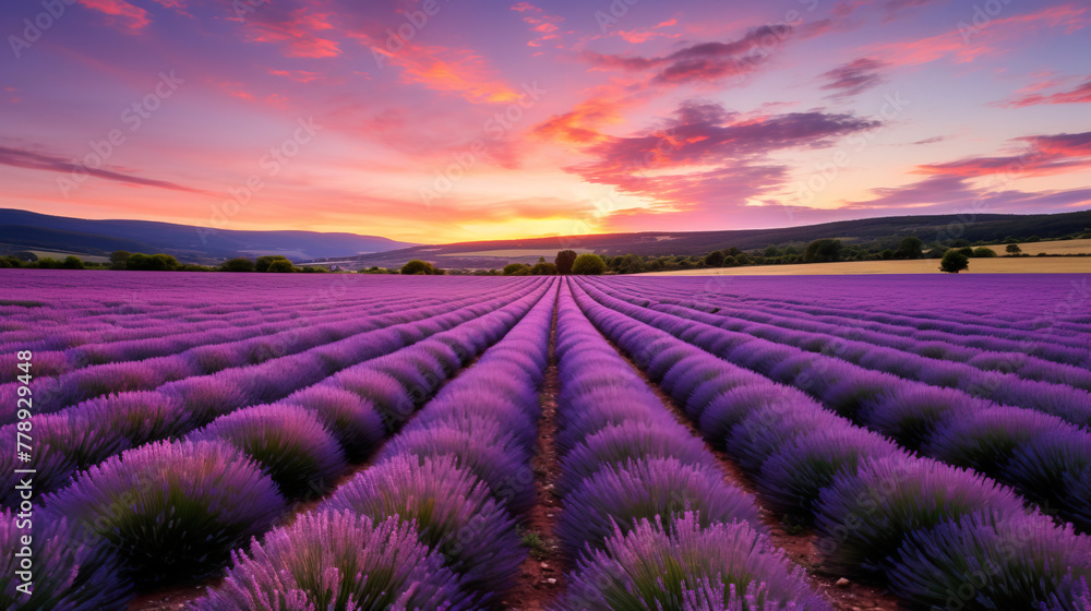 lavender field region. lavender field region.