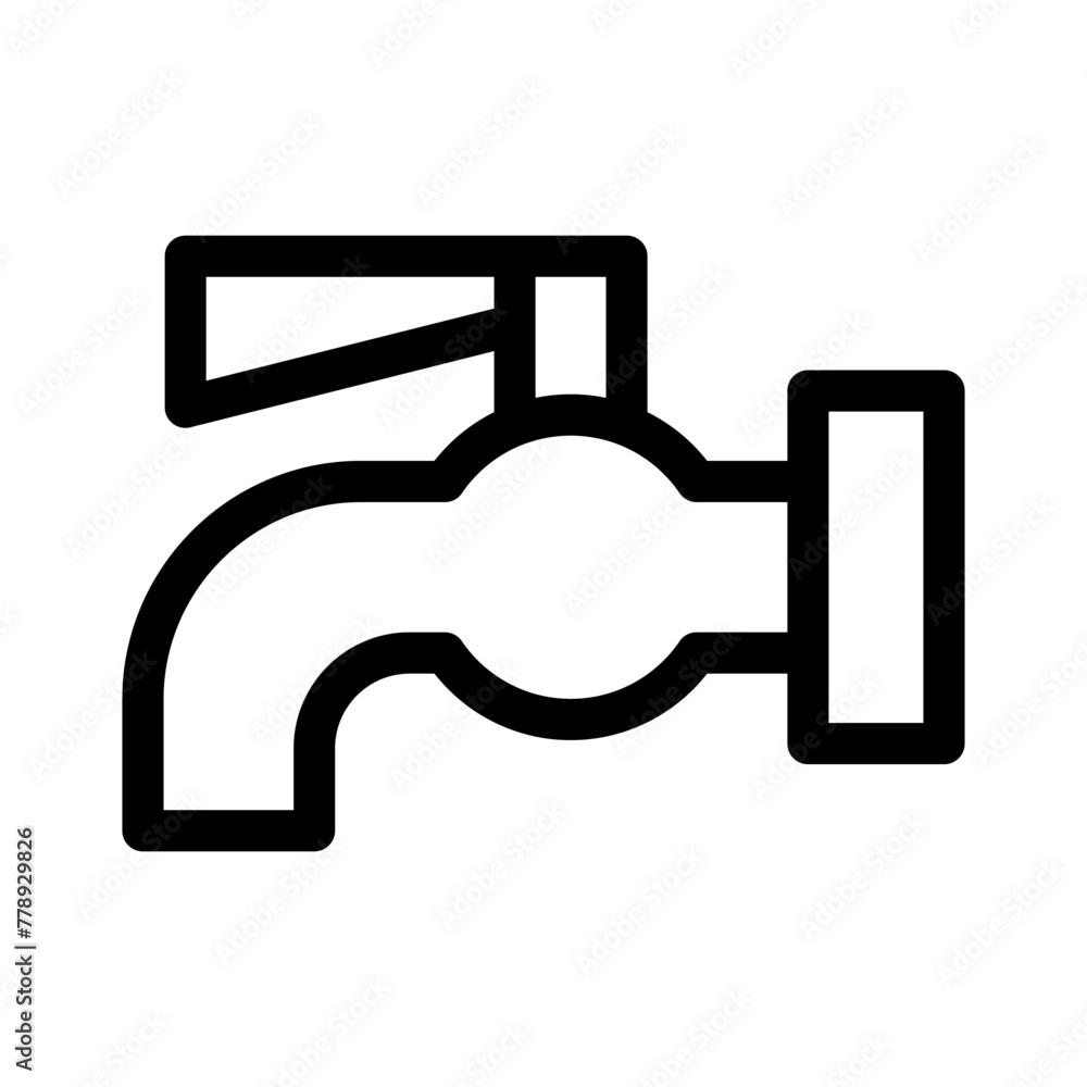 water tap icon or logo isolated sign symbol vector illustration - high quality black style vector icons