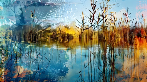 Abstract Art: Georgia Wetlands 