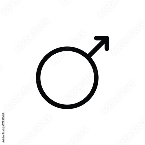 masculine outline icon pixel perfect vector design good for website and mobile app. man gender icon