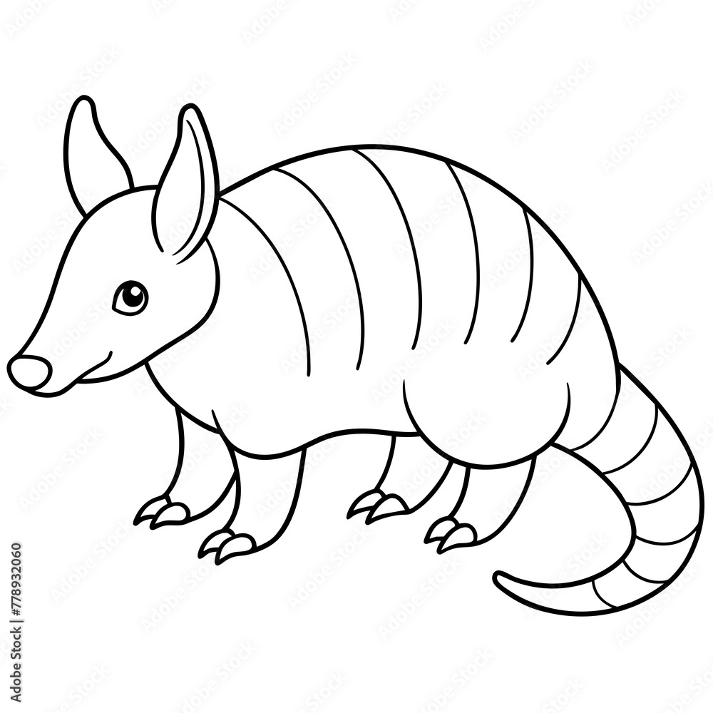 Fototapeta premium illustration of a squirrel vector art silhouette 