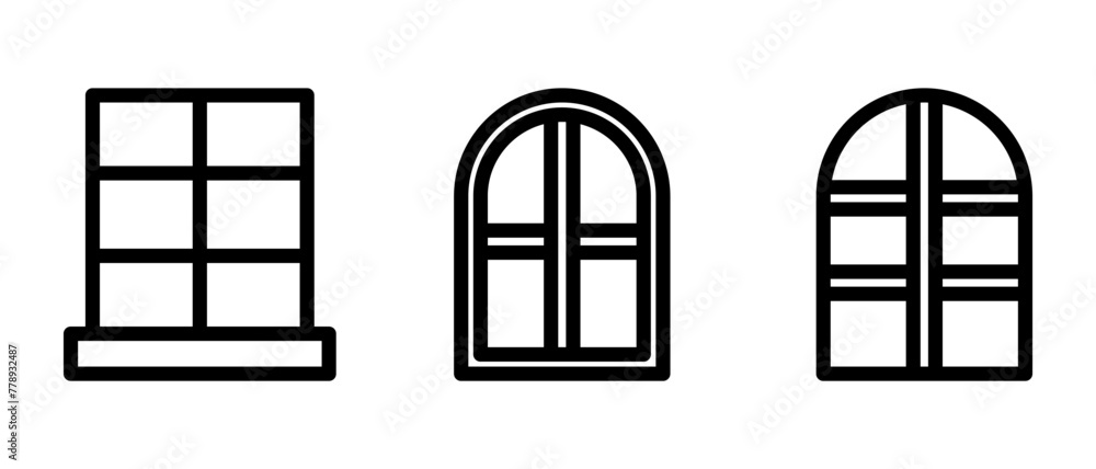window frame icon or logo isolated sign symbol vector illustration - high quality black style vector icons window frame icon or logo isolated sign symbol vector illustration - high quality black style vector icons