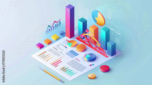 Business plan background, generative ai