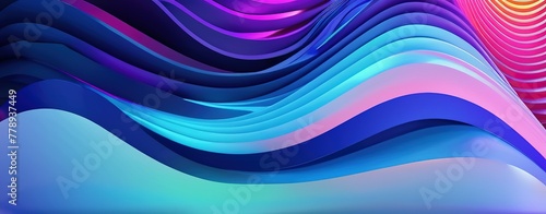 Big Neon Wave. Abstract background with color gradient light waves Backgrounds  colorful neon liquid shapes abstract background