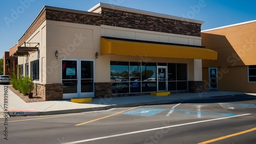 Excellent office and retail space with an awning that is available for lease or sale.