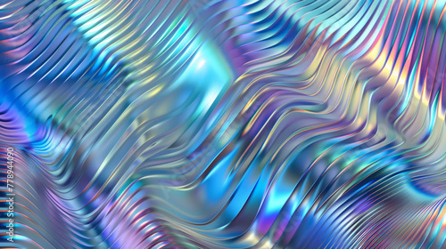 abstract background  3d render  iridescent