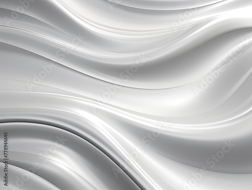 Silver fuzz abstract background, in the style of abstraction creation, stimwave, precisionist lines with copy space wave wavy curve fluid design