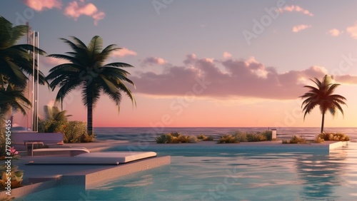 Cinematic summer themed business wallpaper elegant 4k aesthetic