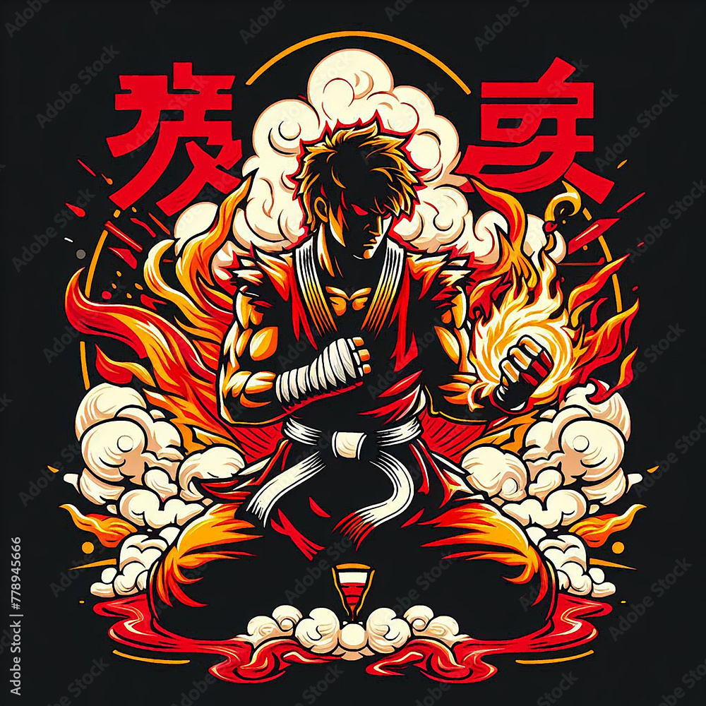 Colorful and fun fighter characters Colorful and fun fighter characters