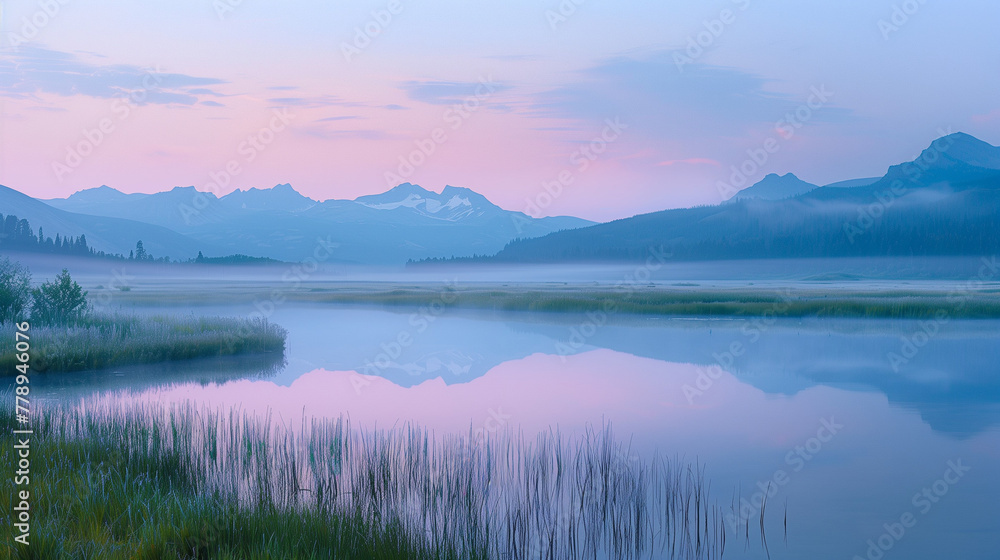 Obraz premium lake in the mountains