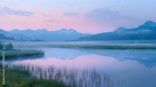 lake in the mountains