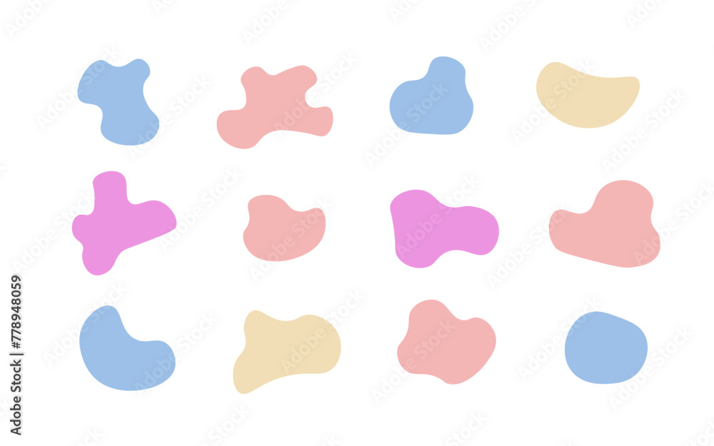 Abstract banners icon set. Different shape banners mockup. Flat style. Vector icons Abstract banners icon set. Different shape banners mockup. Flat style. Vector icons