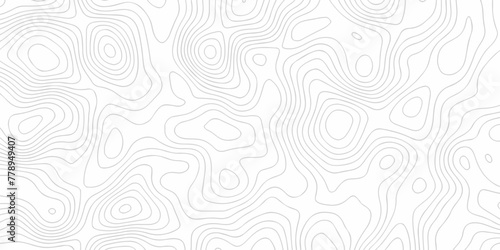 Seamless pattern with lines Topographic map. Geographic mountain relief. Abstract lines background. Contour maps. Vector illustration, Topo contour map on white background, Topographic contour lines.