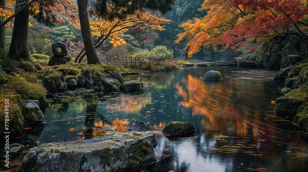 日本庭園・秋