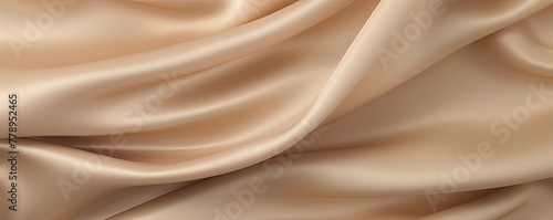 Tan vintage cloth texture and seamless background with copy space silk satin blank backdrop design 