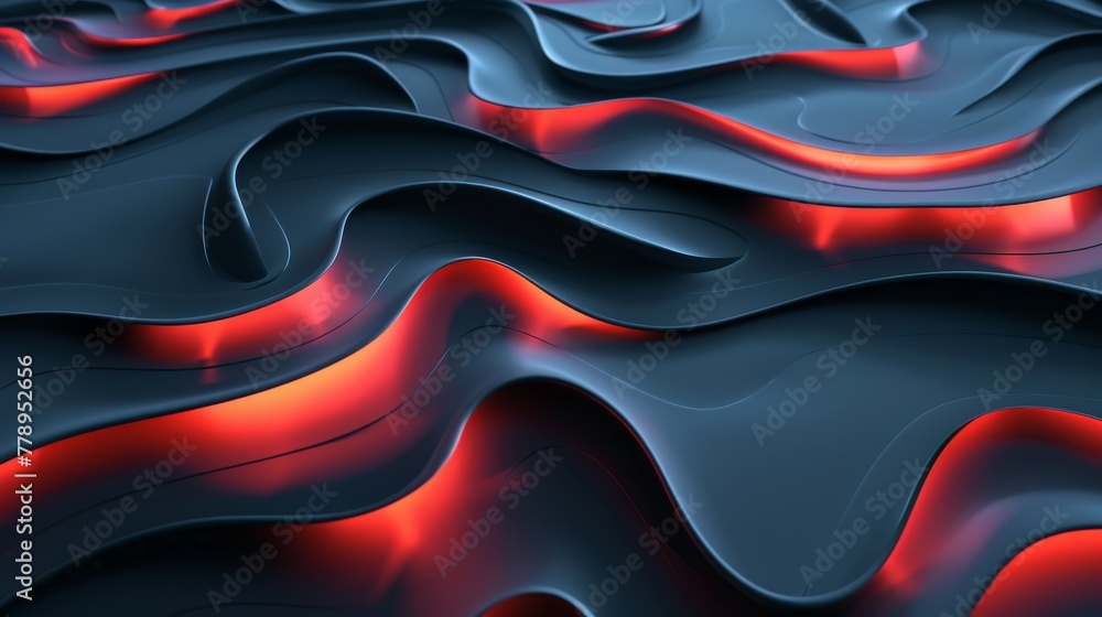 Abstract 3d rendering of wavy surface Creative background design Abstract 3d rendering of wavy surface Creative background design