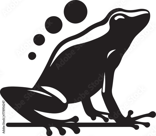 VECTORIZED POISONO FROG SILHOUETTE FOR DIGITAL CONTENT CREATION, VECTORIZED AMAZON POISONO FROG IMAGES FOR PRINTS, DIGITAL STIKERS, SOCIAL NETWORKS AND ANIMATED LOGOS