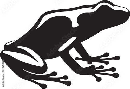 VECTORIZED POISONO FROG SILHOUETTE FOR DIGITAL CONTENT CREATION, VECTORIZED AMAZON POISONO FROG IMAGES FOR PRINTS, DIGITAL STIKERS, SOCIAL NETWORKS AND ANIMATED LOGOS photo