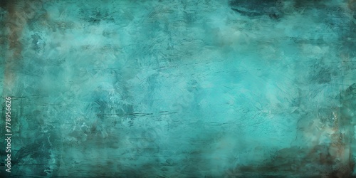 Turquoise dust and scratches design. Aged photo editor layer grunge abstract background