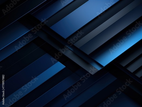 Navy Blue and black modern abstract squares background with dark background in blue striped in the style of futuristic chromatic waves, colorful minimalism pattern 