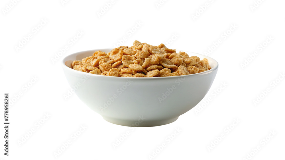 Bowl of cornflakes. Isolated on transparent background. Bowl of cornflakes. Isolated on transparent background.