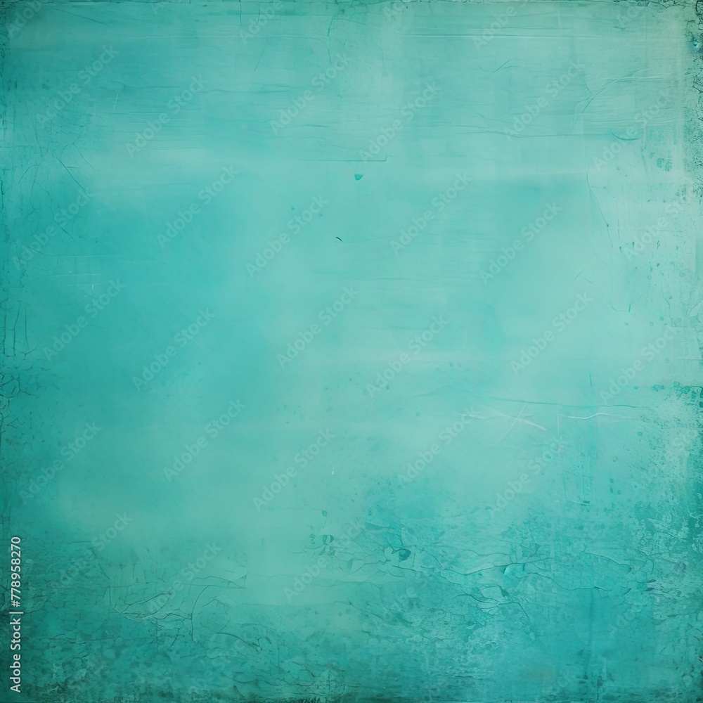 Turquoise hue photo texture of old paper with blank copy space for design background pattern 