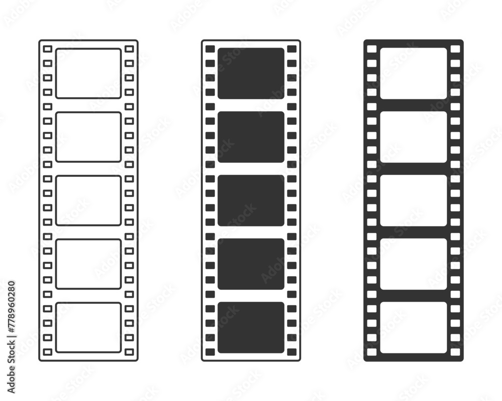 Cinema strip icon. Vector illustration.
