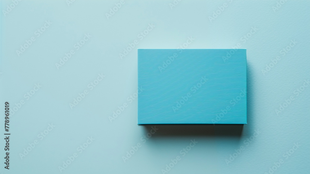 blue blank business card mockup on white background blue blank business card mockup on white background