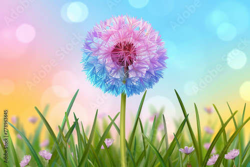 Dandelion Among Grass Field