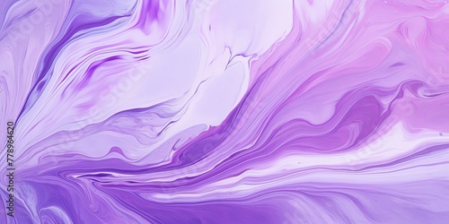 Violet fluid art marbling paint textured background with copy space blank texture design 