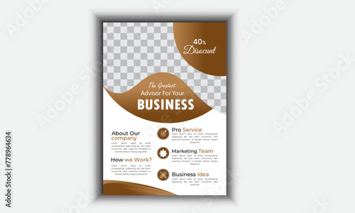  Business flyer template design