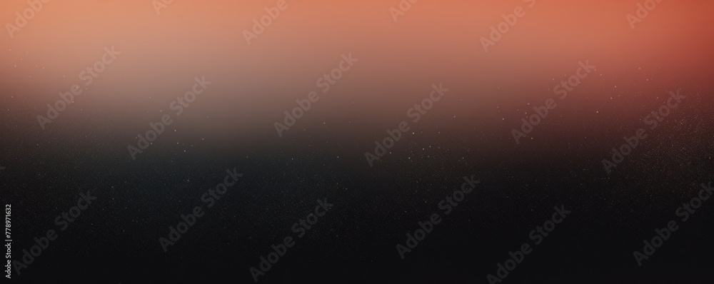 Peach black glowing grainy gradient background texture with blank copy space for text photo or product presentation 