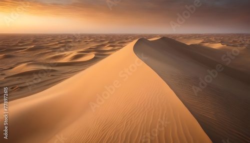 Twilight Majesty  Captivating Dune Landscape at Sunset