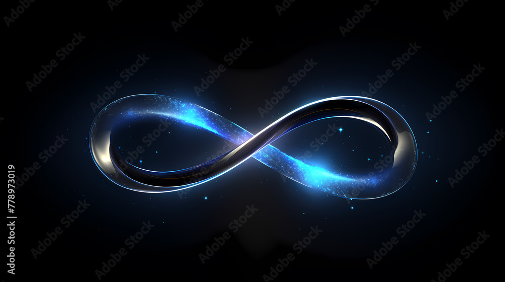 3d infinity symbol, beautiful glowing sign 3d infinity symbol, beautiful glowing sign
