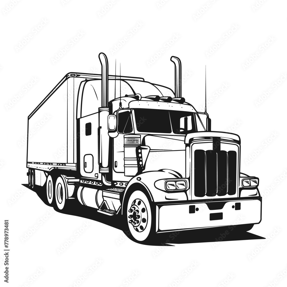 Truck vector illustration.