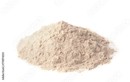 Heap of buckwheat flour