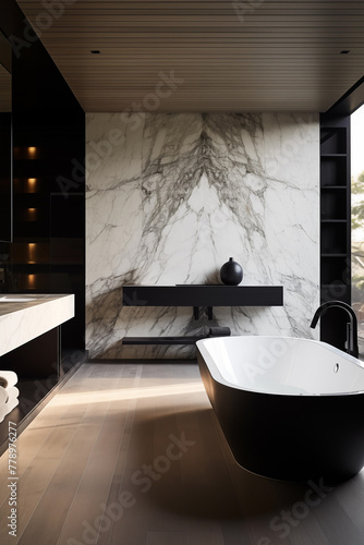 Modern bathroom interior