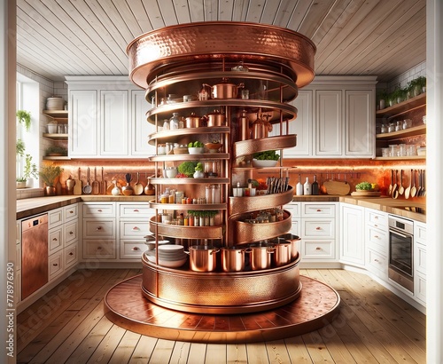 Craftsmanship and Utility: The Copper Kitchen Carouse photo