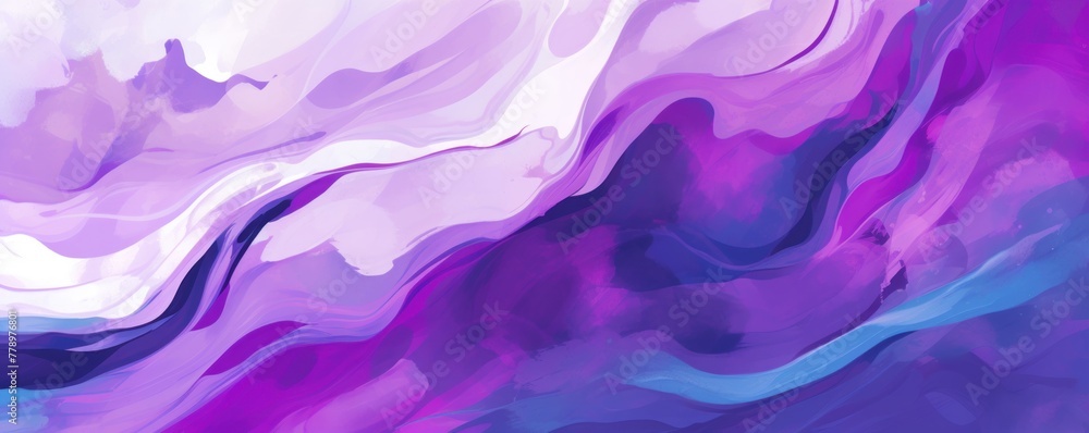 Purple and white flat digital illustration canvas with abstract graffiti and copy space for text background pattern 