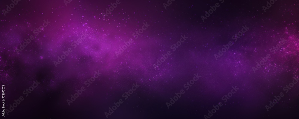 Purple black glowing grainy gradient background texture with blank copy space for text photo or product presentation  - obrazy, fototapety, plakaty 