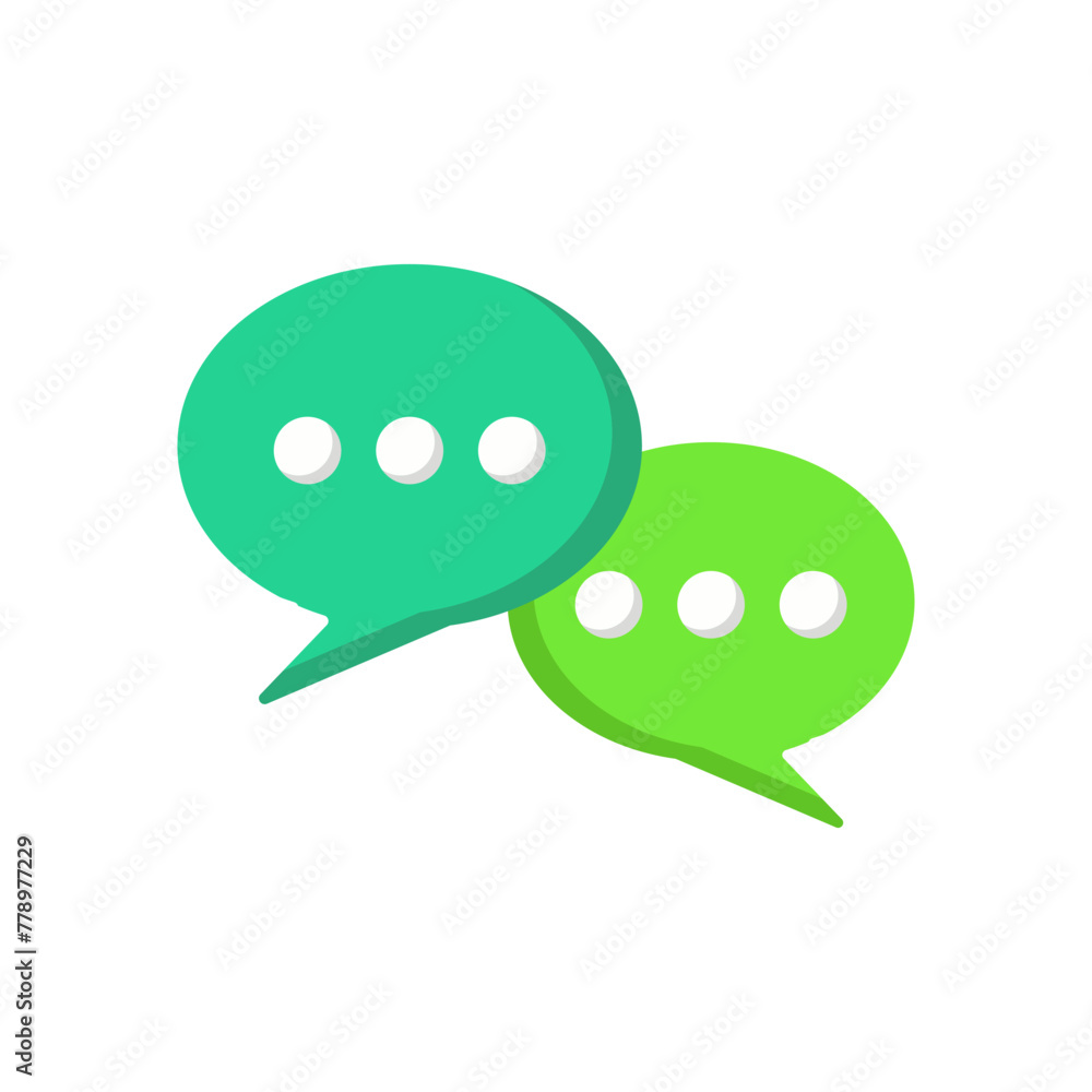 chat icon design with flat style. message icon illustration. chat icon design with flat style. message icon illustration.